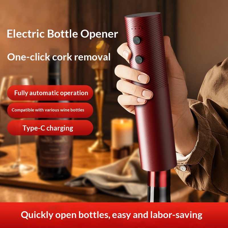 Electric Can Opener - Elektrische wijnflesopener Oplaadbare automatische kurkentrekker met