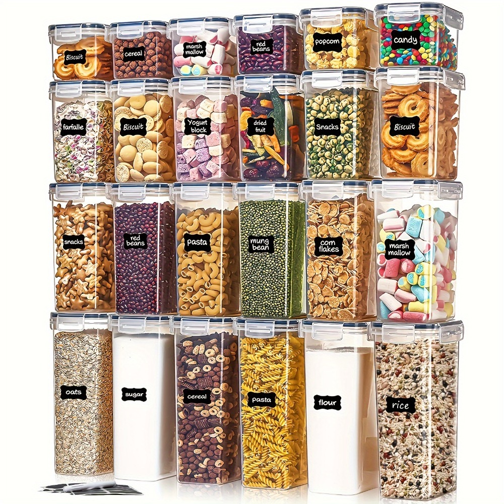 Kitchen Gadgets Storage Ideas - 24 Stuks Voedsel Opslag Containers 12