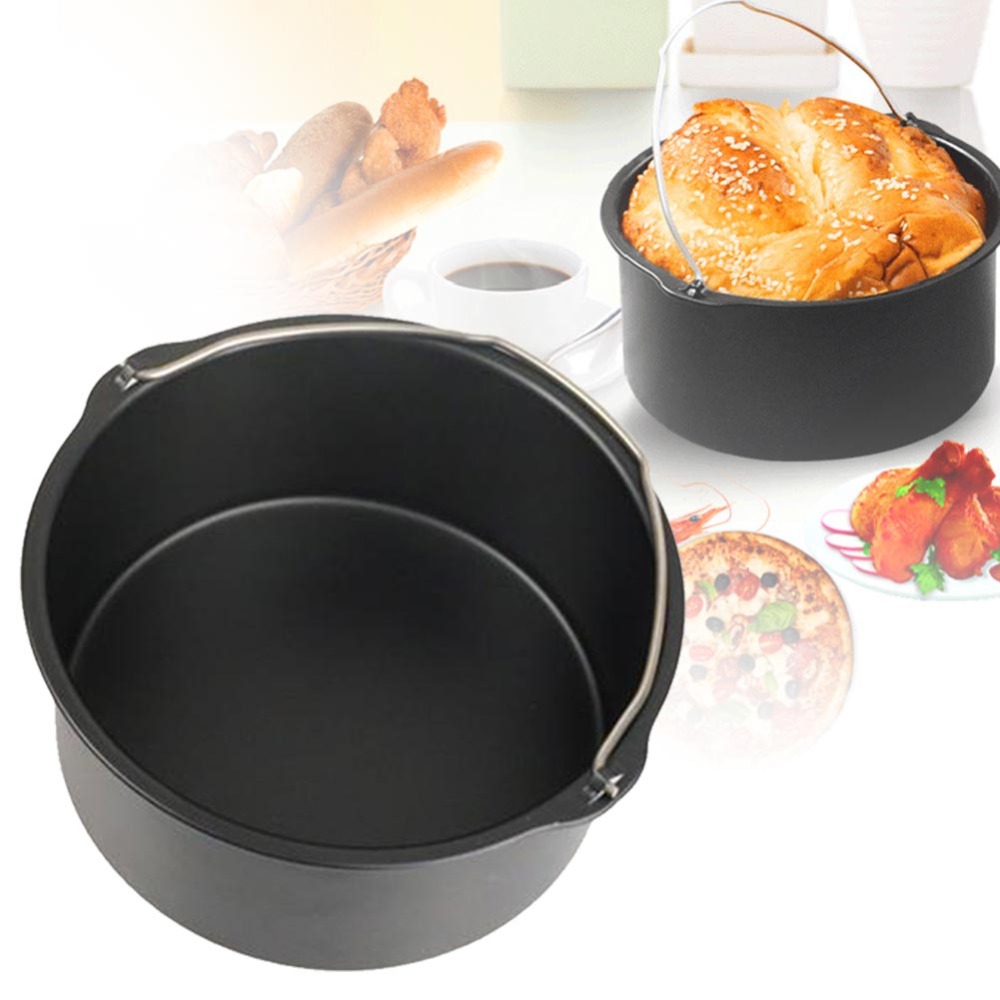 Air Fryer Accessories - 6/7/8 ''Non-Stick Cakevorm Bakplaat Pan Ronde
