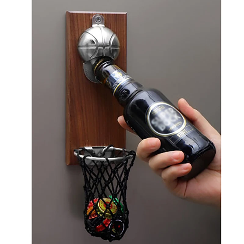 Kitchen Gadgets Home Party - Basketbal Shot Flesopener Met Pocket Muur