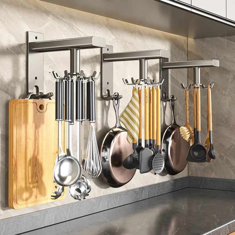 Kitchen Gadgets Storage Ideas - Universele keukenhaak, multifunctioneel, 360 graden draaibaar