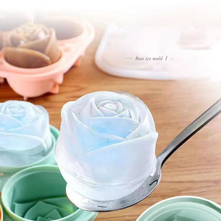 Kitchen Gadgets And Accessories - 3D Rose Ice Mallen 4 Gaten