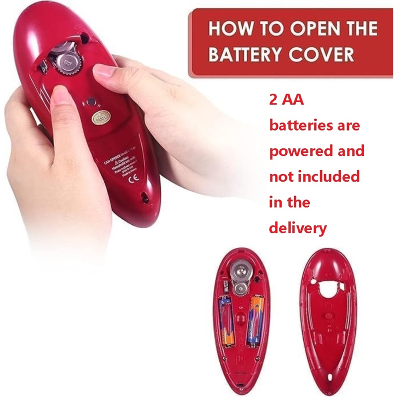 Electric Can Opener - Elektrische blikopener - Touch batterij-aangedreven automatische