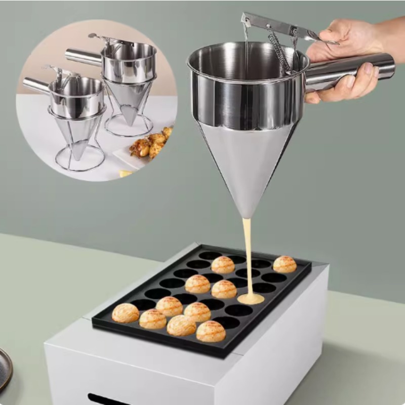 Kitchen Gadgets For Arthritic Hands - 600/1200ML RVS vloeistof trechterdispenser, octopusbal-gereedschap, kookkeukenaccessoires