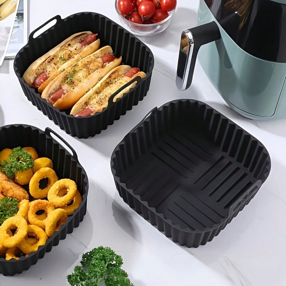 Air Fryer Accessories - 1 stuks herbruikbare siliconen airfryer voering,