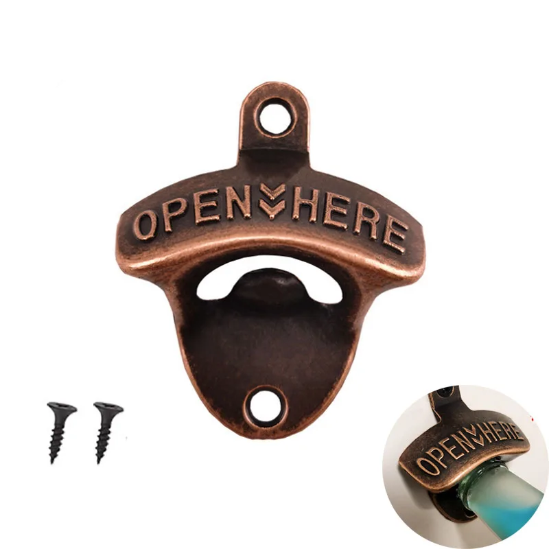 Kitchen Gadgets Vintage - Keuken Flesopener Vintage Retro Legering Wandmontage