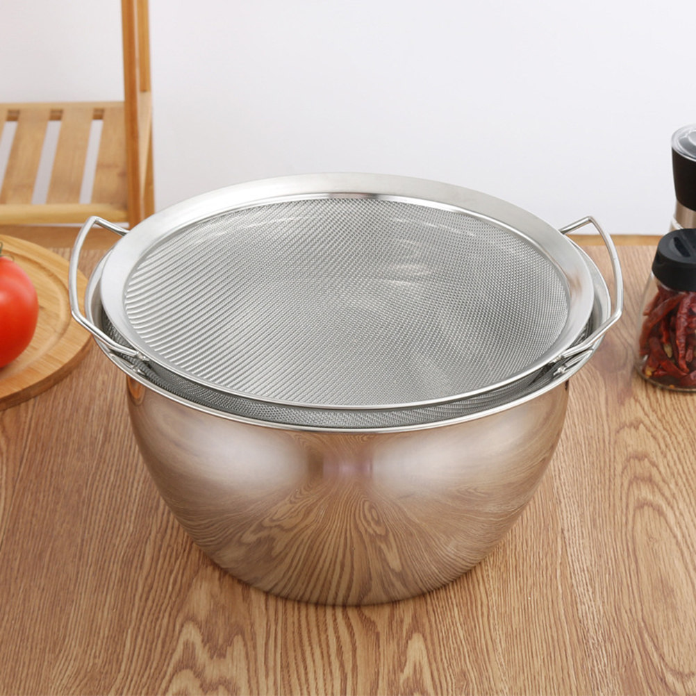 Kitchen Gadgets Rice Filter - 1 Stuks RVS Zeef 25Cm Dubbele