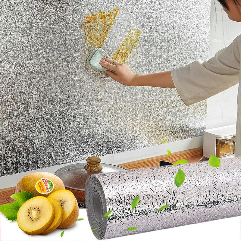 Kitchen Gadgets Wallpaper - Oliebestendige waterdichte keukenstickers Zelfklevende brandwerende ontvochtigings-