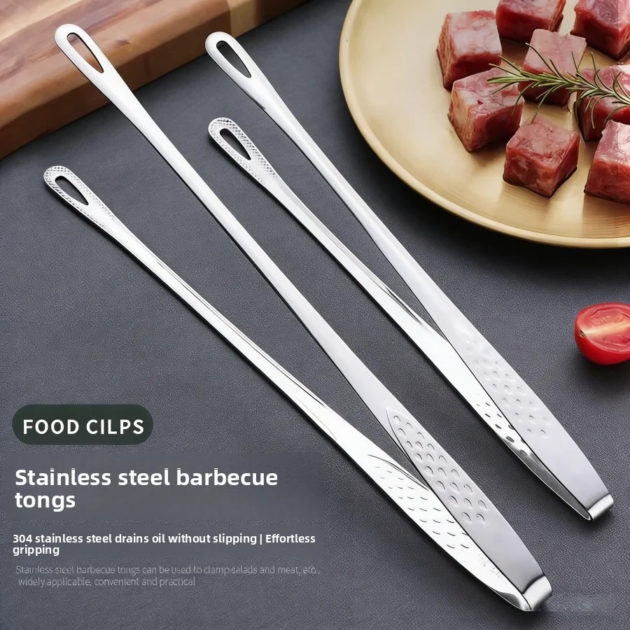 Kitchen Gadgets For Arthritic Hands - Roestvrijstalen keukentang Antislip Hittebestendig BBQ Grillgereedschap