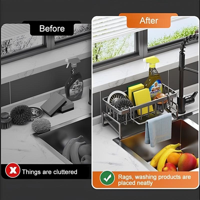 Sponshouder met handdoekhouder - Kitchen Gadgets Storage Ideas recensie en prijs