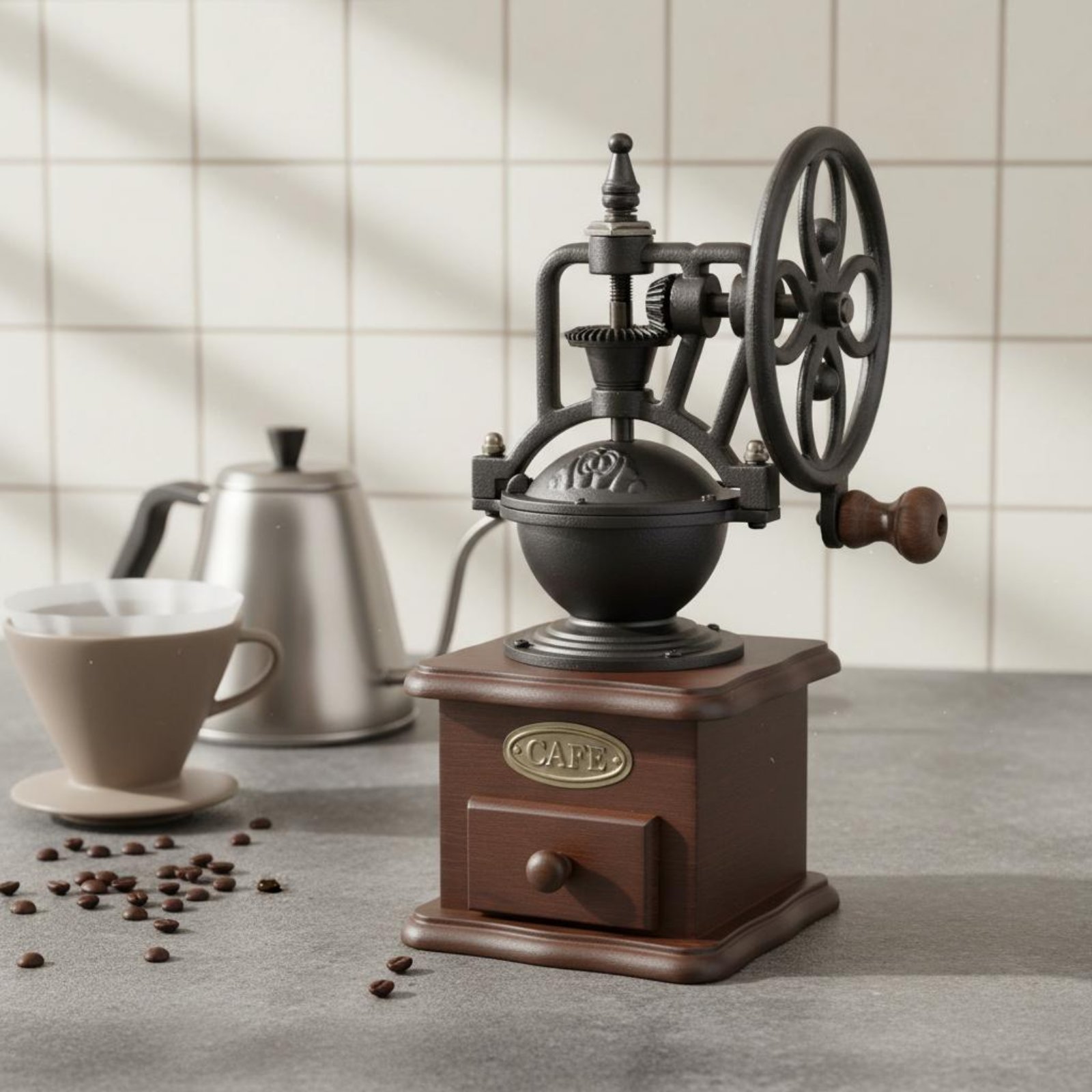 Handmatige amusementswiel koff - Kitchen Gadgets Vintage recensie en prijs