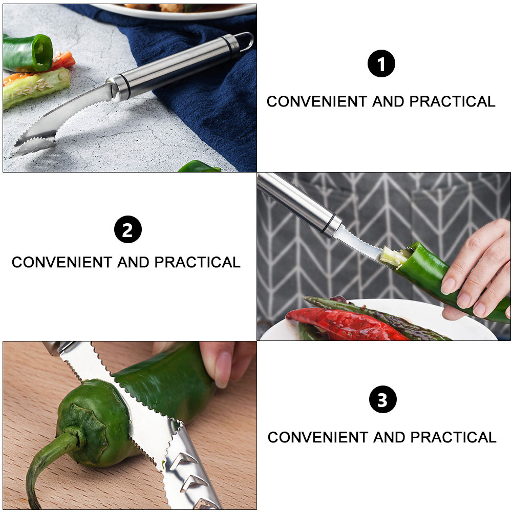 2 Stuks Rvs Chili Corer Remove - Kitchen Gadgets And Tools recensie en prijs