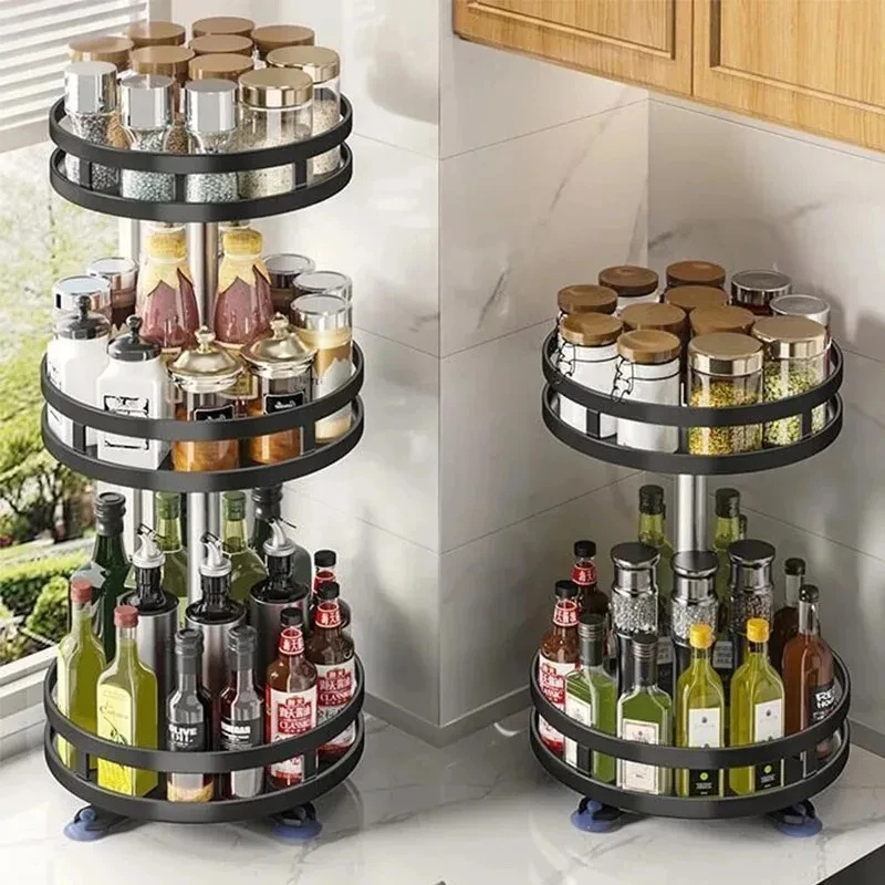 360 ° Draaibare kruidenopbergt - Kitchen Gadgets Storage Ideas recensie en prijs