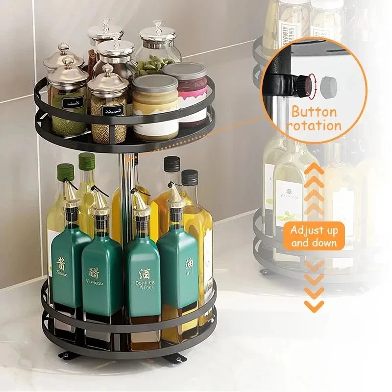 360 ° Draaibare kruidenopbergt - Kitchen Gadgets Storage Ideas recensie en prijs
