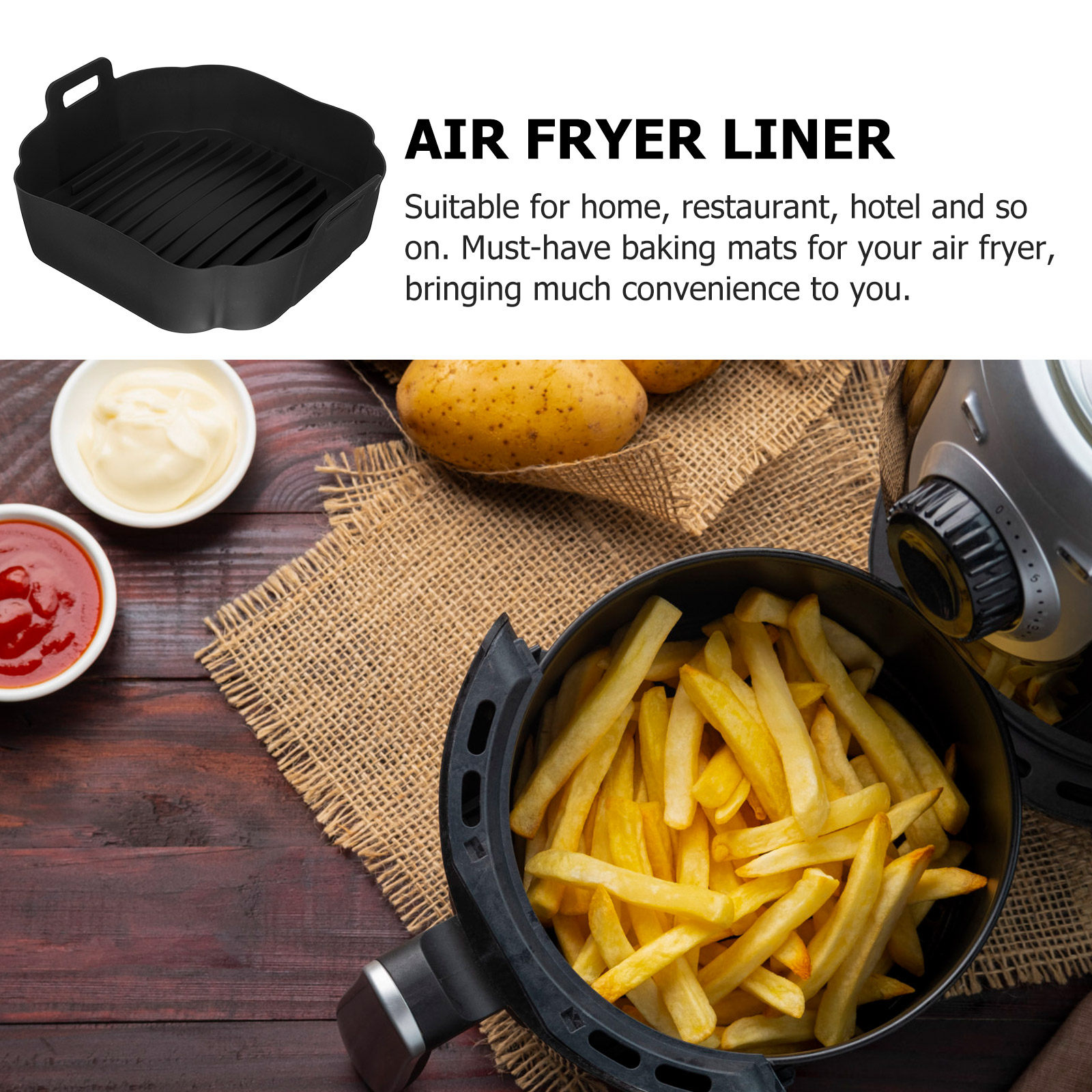 Siliconen inlegger voor airfry - Air Fryer Accessories recensie en prijs