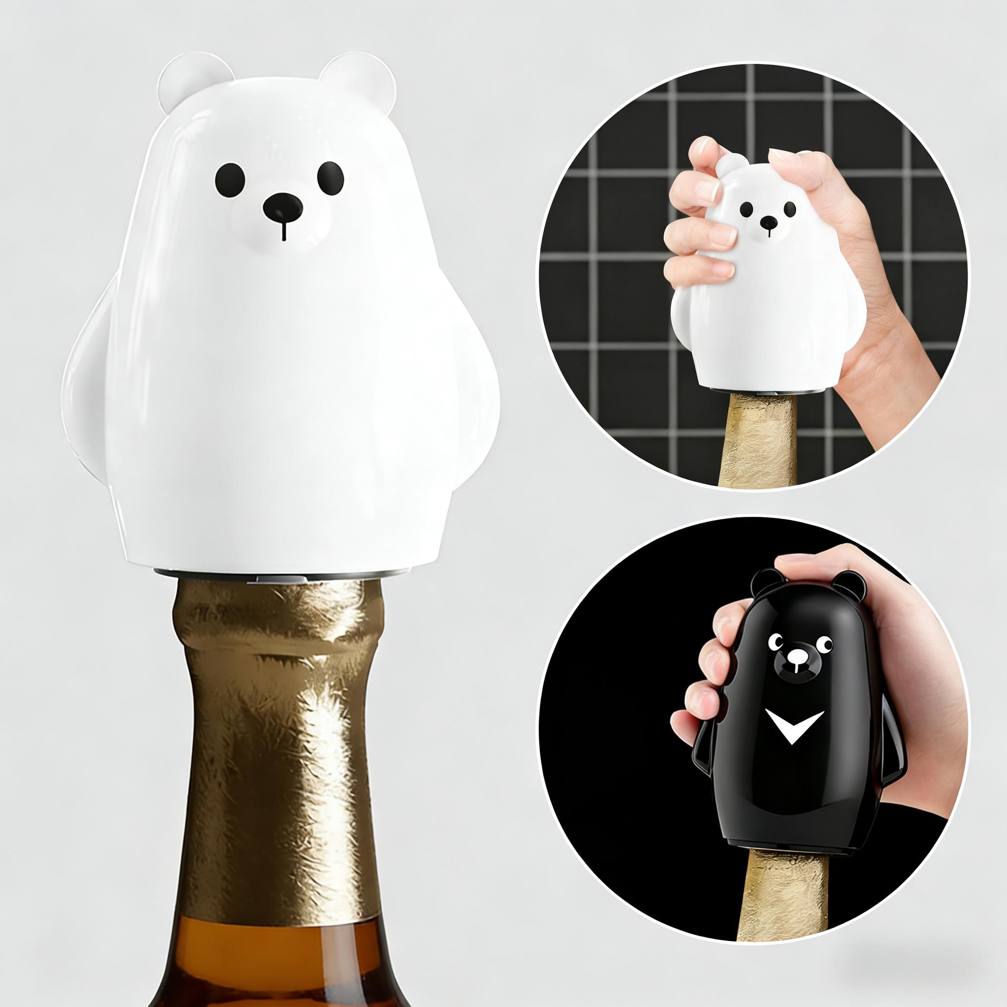 Leuke zwart-witte beer flesope - Kitchen Gadgets Ideas recensie en prijs
